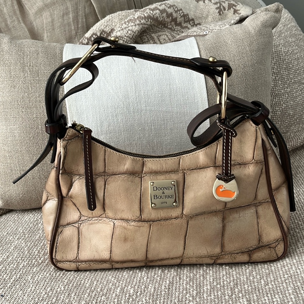 Dooney & Bourke Vintage Croco Leather Handbag